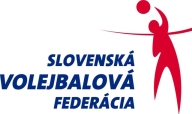 Logo Slovenskej volejbalovej federácie so siluetou hráča